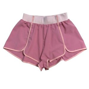 For Love & Lemons Emma Rose Pink Athletic Shorts Womens S